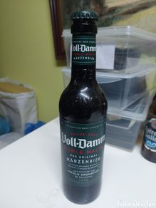 Collectable Beer: BOTELLA VACIA CERVEZA VOLL,DAMM DOBLE MALTA 33 CL DAS ORIGINAL MARZENBIER